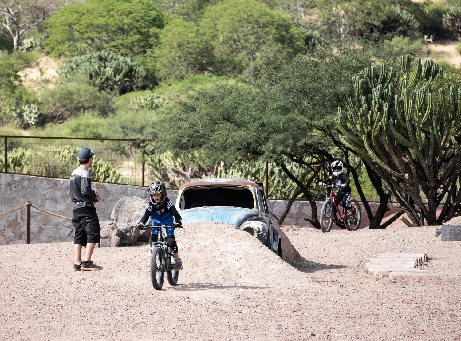Clase de bici en Parque Serra